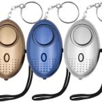 KOSIN Safe Sound Personal Alarm, 3 Pack 145DB Personal Security Alarm Keychain with LED Lights, Emergency Safety Alarm for Women, Men, Children, Elderly