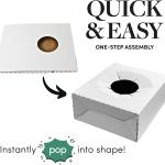 Holiday Designs - Pop-Up Florist Delivery Box, Heavy Duty Corrugated Cardboard Vase Boxes for Secure Floral Arrangements During Transport, 12 x 10 x 4.5 (Extra Large - 10 Pack)