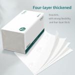 Soft Facial Tissues 7680 Total Sheets, [Not in Box] 4-Ply Ultra Strong & Soft Thick Tissues, 1920 Draws Unscented Paper Tissues for Sensitive Skin, Compact Size for Home, Office and Car 16 Soft Pack