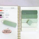 LOPURO White Out Correction Tape, 6Pcs Cute White Out Tape for Instant Correction,Pastel Color Correction Tape Eraser Easy to Use Applicator for School Office Home Aesthetic Supplies (Green)