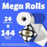 Who Gives A Crap 100% Bamboo Toilet Paper, 24 Rolls, 3 Ply, 330 Sheets, Long, Strong & Soft Toilet Tissue, Renewable, Tree Free Bathroom Tissue Me with Bamboo Fibers