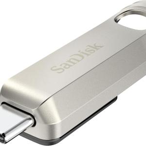 SanDisk 256GB Ultra Luxe USB Type-C Flash Drive - Up to 400MB/s, USB 3.2 Gen 1, Premium Metal Design - SDCZ75-256G-G46