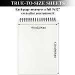 9" x 12" Sketch Book, Top Spiral Sketchbook, 100 Sheets Sketch P, (68 lb/100 GSM) Drawing Paper P, Drawing P for Kids, Artist Sketchbook for Drawing, Illustration & Art Supplies.