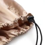 2 Pack Satin Car Herest Cover Hair-Saving Satin Herest Cover for Hair Protection Car He Rest Protector justable and Reusable (brown)