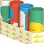 Car Tissue Holder with Facial Tissues Bulk - Car Tissues Cylinder - Travel Bulk Pack - Round Cube Boxes - Replacement for Kleenex Tubes - Tissues Cube Boxes 4 pack