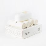 FINER LINER Small Bin Liner Kit, Includes 1 Refillable Dispenser & 4 rolls of unscented trash bag liners (40 count total), Fits up to 3 gallon small trash cans