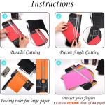 Evteck Paper Cutter 12 Inch Paper Trimmer Slider Crafting Scrapbooking Supplies for A4 Vinyl Photo Cardstock with Security Ble and Foldable Ruler