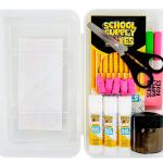 Back to School Supply Box Gres K-5 - School Supply Boxes - 32 Piece School Supplies Kit Includes Markers, Crayons, Pencils, Scissors, Folders, Glue Sticks, Notebook, and Composition Book