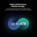 Samsung 990 EVO Plus SSD 4TB, PCIe Gen 4x4 | Gen 5x2 M.2, Speeds Up-to 7,250 MB/s, Upgre Storage for PC/Laptops, HMB Technology and Intelligent Turbowrite 2.0, (MZ-V9S4T0B/AM)