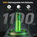 Rechargeable AAA Batteries with Box,Battery Box for AA/AAA Rechargeable Battery,Triple AAA Batteries NiMH 8 Pack 1100mAh 1.2V,3A Pilas Recargables,Removable Fast Charging for Lithium,Phone Batteries