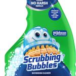 Scrubbing Bubbles Mega Bathroom and Shower Cleaner Spray, Foaming Action Removes Limescale and Soap Scum, Rainshower Scent, 32oz