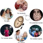 KOSIN Safe Sound Personal Alarm, 3 Pack 145DB Personal Security Alarm Keychain with LED Lights, Emergency Safety Alarm for Women, Men, Children, Elderly