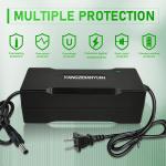 29.4V 4A Lithium Battery Charger for 24V Battery, DC 5.5x2.1/2.5mm Connector, Smart Shut-Off Protection, Fast Charging