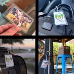 10 Pack - Super Heavy Duty 10 MIL Laminating Luggage Tag Pouches - Clear 2 ½ X 4 ¼ Inch Sheets - Hot Thermal Laminate Pouch Bag Tags Kit w/Slot Hole & 6" Loops - Business Card, Bge by Specialist ID