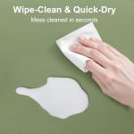 Baby Play Mat for Floor,50x50 Playpen Mat,Non-Slip Leather&Thick Foam Floor Cushion,Removable Waterproof Cover,Easy Care for Baby Crawling,Toddler,Kids,Tummy Time（Sage Green)