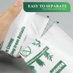 Small Trash Bags 1.2 Gallon, Biodegrable Gallon Waste Bag, Mini Compostable Strong Bathroom Wastebasket Can Liners Garbage Bags for Home Office Kitchen Fit 5 Liter 5L, 1 Gal, White