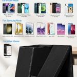 Pen Holder with Wireless Charger, Compatible with iPhone 17/16/15/14/13/12/11/8 Series, Pencil Holder Phone Stand for Desk Home Office, Men Gift Husband Wife Anniversary D Birthday Idea Gget