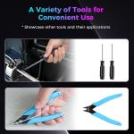 Creality Official 3D Printer Tool Kit, 14 Pcs in 1 3D Printing Tool Wrap Kit, Cleaning/Assembly/Disassembly/Filament Cutting/Deburring Tools, Beginner Version FDM Common Toolkit for All 3D Printers