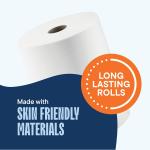 Industrial Paper Towels 10 x 800 White Roll Towels High Capacity Premium Quality (TAD Fabric Cloth Like Texture) Fits Touchless Automatic Commercial Towel Dispenser (Packed 6 Rolls)