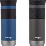 Contigo Byron 2.0 Stainless Steel Travel Mug with Snapseal Lid and Grip 20oz, Blueberry, Great for hot and cold beverages