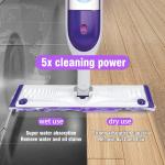 60 Count Disposable Power Mop Refills for Swiffer Power Mop, Extra Absorbent, Traps Dust & Hair, Fits All Swiffer PowerMop Models, PowerMop Wet Ps Rifill for Floor Cleaning