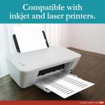 Premium Label Supply White File Folder Labels – 3.4375" x .667" – Laser/Inkjet Compatible – (30 per Sheet) 25 Sheets – 750 Total hesive Labels