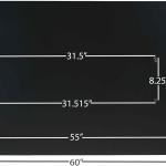 Titan Fitness Universal Desk Top - 30" x 60" Black