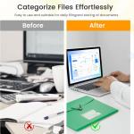 5 Pack 7-Pockets Expanding File Folder Accordion File Organizer, A4 Letter Size Paper Document Receipt Holder for School Office Supplies