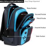 JIANYA School Backpack for Boys and Girls Elementary Children's School Bag Kids Backpack with Lunch Box