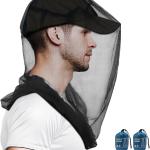 Mosquito He Net for Insects, 2 Pack, Premium Bug Net for He, Fly & Bug Protection | Ultra Large & Long, Finest Holes for Camping, Hiking, Fishing, Gardening, Fits All Hats for Men & Women