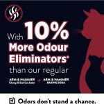 ARM & Hammer Clump & Seal Platinum Cat Litter, Multi-Cat, 14-Day Odor Control, Rock-Hard Clumps, 18 lbs – Powerful Odor Eliminator with Baking Soda