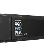 Samsung 990 EVO Plus SSD 4TB, PCIe Gen 4x4 | Gen 5x2 M.2, Speeds Up-to 7,250 MB/s, Upgre Storage for PC/Laptops, HMB Technology and Intelligent Turbowrite 2.0, (MZ-V9S4T0B/AM)
