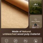 Parchment Paper Sheets, 9x13 In Non-Stick Precut Baking Parchment for Baking, Grilling, Air Fryer, Steaming, and More (Unbleached) - Quarter Sheet Size, Perfect for Bre, Cakes, Cookies, 100PCS