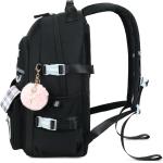 Backpack for Girls, 15.6 Inch Laptop School Bag Kids Kindergarten Elementary College Backpacks Large Bookbags for Teen Girl Women Students Casual Travel Daypacks (Black)