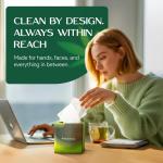 Bamboo Facial Tissue | 3-Ply Strong | Lint-Free, Fragrance-Free | Gentle for Sensitive Skin | BPA & PFAS-Free, FSC Certified | 8 Cube Boxes (480 Sheets) | PALM NAKI