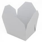 Southern Champion Tray 0771 #1 ChampPak Retro Take-Out Container, White Paperboard with Poly Coated Inside, 4-3/8" L x 3-1/2" W x 2-1/2" H (Pack of 450)