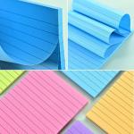 (8 Ps) Lined Sticky Notes 4x6 in Post, 8 Colors Self Sticky Notes P Its, Bright Post Stickies Colorful Big Rectangular Sticky Notes Ruled Stickies for Office, Home, School, Meeting, 45 Sheets/p