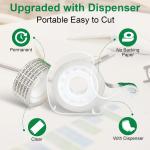 Double Sided Tape for Gift Wrapping with Dispenser, 3/4 in x 300 in, Double Stick Tape 12 Pack, Christmas Wrapping Paper Tape, Linerless, Office and School Supplies