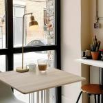 Kaboon Universal Table Top 36 x 36 inches Squre Pack of 2, Reversible Melamine Countertop Only, Home or Commercial Indoor Use, Light Oak