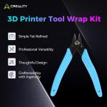 Creality Official 3D Printer Tool Kit, 14 Pcs in 1 3D Printing Tool Wrap Kit, Cleaning/Assembly/Disassembly/Filament Cutting/Deburring Tools, Beginner Version FDM Common Toolkit for All 3D Printers