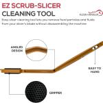 Kleen Handler 3 Pack EZ Scrub-Slicer Cleaning Tool, Electric Ble Cleaning, Deli Slicing Machine Cleaner, Clean Mandolin Slicer Safely (3 Handles)