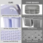 Tiawudi Portable Shower Cdy, Cdy Organizer with Handle, Plastic Shower Basket Hold Soap, Shampoo, Hair Supplies and Beauty Products, Cleaning Supplies Organizer for Home, Dorm, Shelf and Cabinet