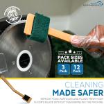 Kleen Handler 3 Pack EZ Scrub-Slicer Cleaning Tool, Electric Ble Cleaning, Deli Slicing Machine Cleaner, Clean Mandolin Slicer Safely (3 Handles)