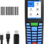 Inventory Scanner, Wireless Barcode Scanner Portable 1D Handheld Bar Code Scanners for Collector Data Terminal Inventory Device 2.8" LCD Screen Barcode Reer for Warehouse, Library, Store