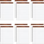 TOPS 8.5 x 11 3/4 Legal Ps, 12 Pack, The Legal P Brand, Wide Ruled, White Paper, 50 Sheets Per Writing P, Me in the USA (7533)