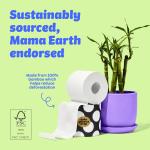 Who Gives A Crap 100% Bamboo Toilet Paper, 24 Rolls, 3 Ply, 330 Sheets, Long, Strong & Soft Toilet Tissue, Renewable, Tree Free Bathroom Tissue Me with Bamboo Fibers