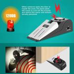 Portable Door Lock & Door Stop Alarm Set, Dual Protection Home Security Door Kit, Travel Hotel Lock Devices Pocket Self Defensey Tools for Traveling Hotel Home Apartment,Red