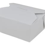 Southern Champion Tray 0771 #1 ChampPak Retro Take-Out Container, White Paperboard with Poly Coated Inside, 4-3/8" L x 3-1/2" W x 2-1/2" H (Pack of 450)