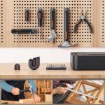 Teslong 27 Pcs Home Repair Tool Kit, Basic Hand Tool Set with Storage Case, Screwdriver, Wrench, Hammer, Tape Measure, Pliers, Utility Knife, Household Essentials tool Set for Car Dorm Repairs & DIY