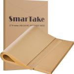 SMARTAKE 200 Pcs Parchment Paper Baking Sheets, 12x16 Inches Non-Stick Precut Baking Parchment, for Baking Grilling Steaming Bre Cup Cake Cookie and More (Unbleached)